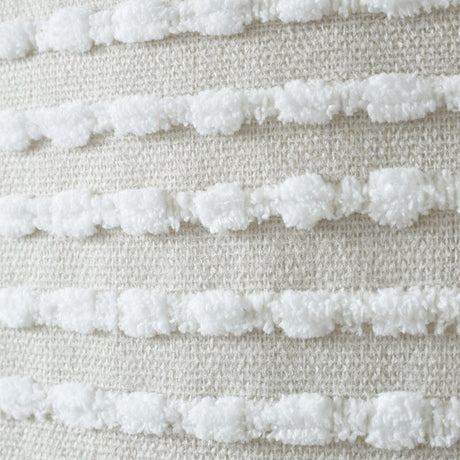 Catherine Lansfield Stab Stitch 46x54 Inch Lined Eyelet Curtains Two Panels Natural