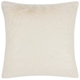 Stanza Faux Fur Velvet Ecru Cushion Cover 55cm x 55cm - additional product view 1
