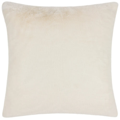 Stanza Faux Fur Velvet Ecru Cushion Cover 55cm x 55cm - additional product view 1