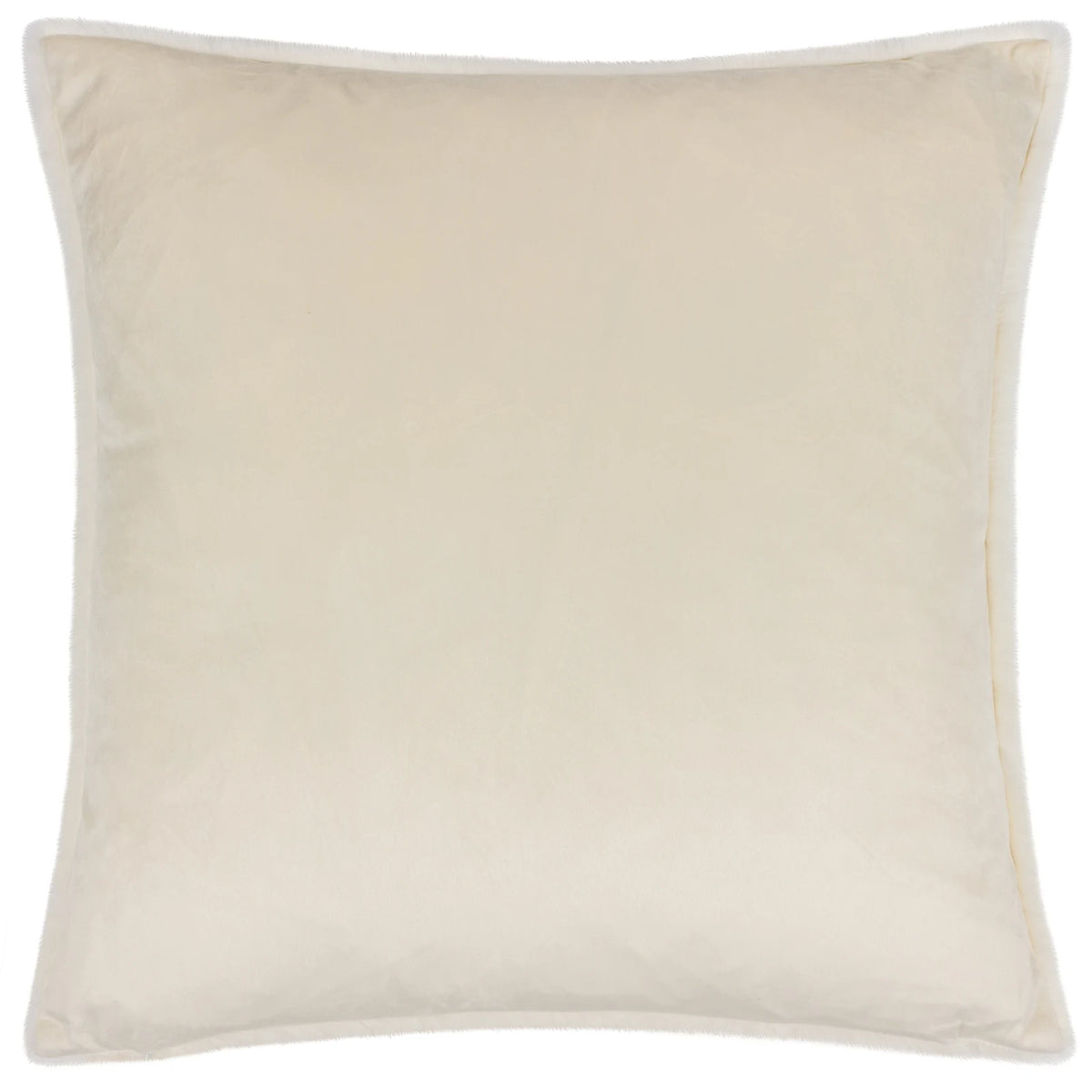Stanza Faux Fur Velvet Ecru Cushion Cover 55cm x 55cm - additional product view 2