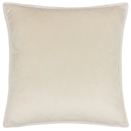 Stanza Faux Fur Velvet Ecru Cushion Cover 55cm x 55cm - additional product view 2