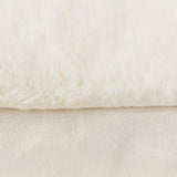Stanza Faux Fur Velvet Ecru Cushion Cover 55cm x 55cm - additional product view 4