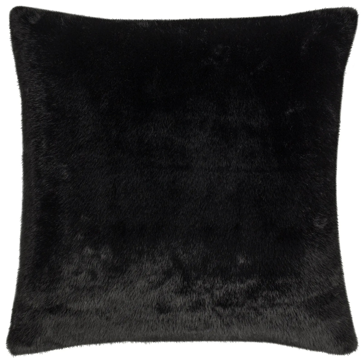 Stanza Faux Fur Velvet Jet Cushion Cover 55cm x 55cm - additional product view 1