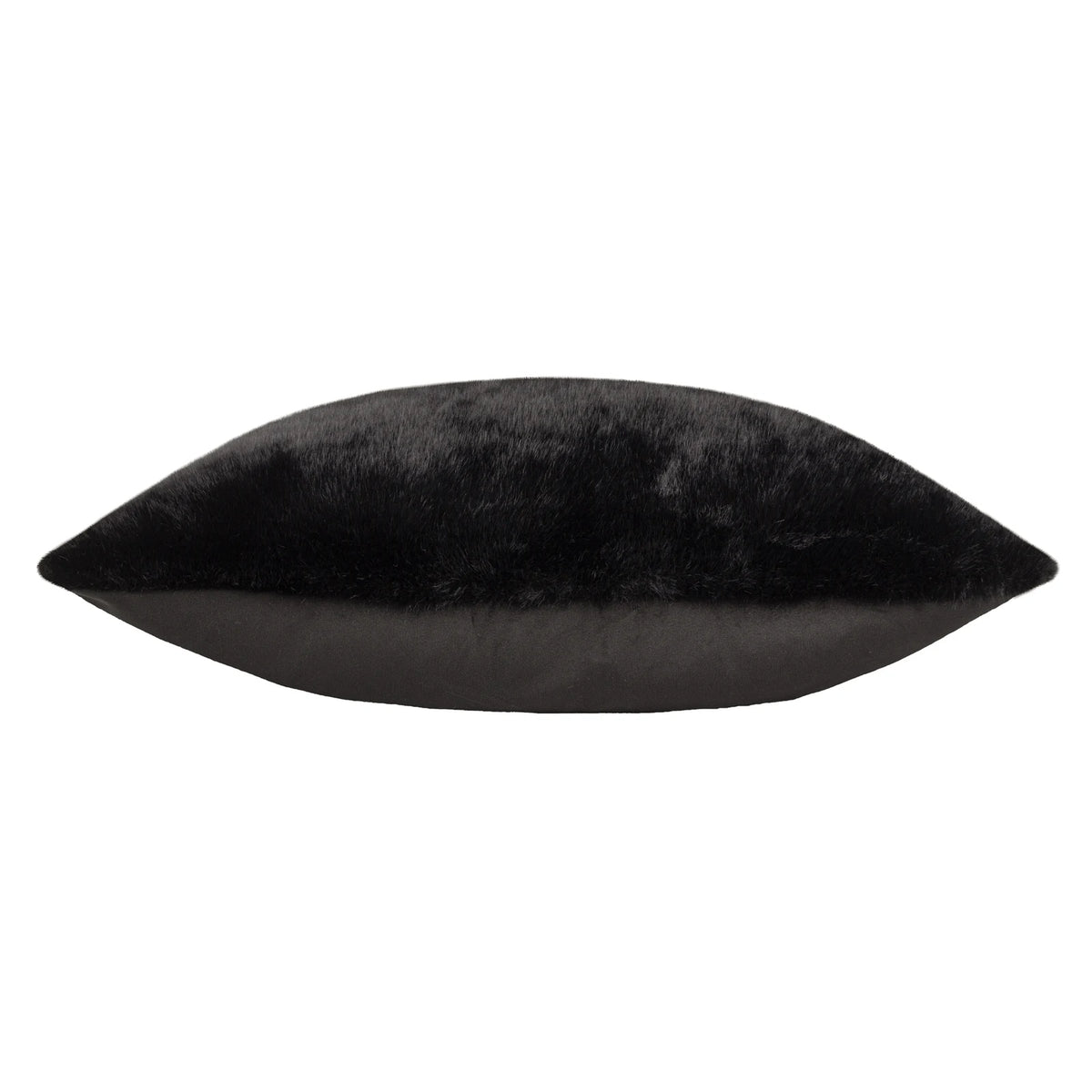 Stanza Faux Fur Velvet Jet Cushion Cover 55cm x 55cm - additional product view 3