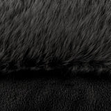 Stanza Faux Fur Velvet Jet Cushion Cover 55cm x 55cm - additional product view 4