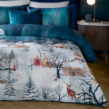 Starlight 100% Cotton Duvet Cover Set Midnight Blue - image 4