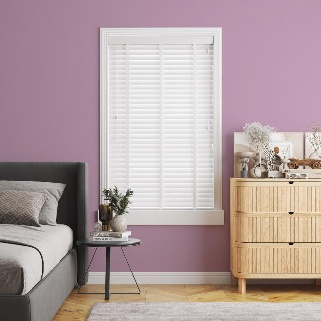 Starwood Faux Wood Alina Fine Grain Made to Measure Venetian Blind with Tranquil Tapes - Ideal