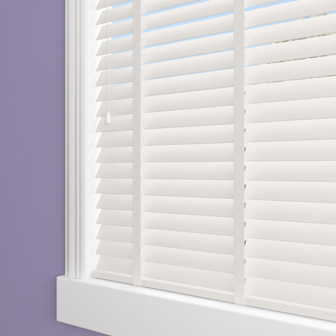Starwood Faux Wood Dream Made to Measure Venetian Blind with Arctic Tapes - Ideal