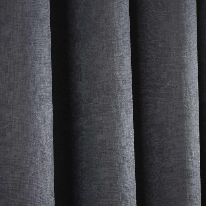 Strata Thermal Dim Out Eyelet Door Curtain Charcoal - Ideal
