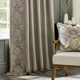 Strawberry Thief Embroidery Biscuit Velvet Thermal Blackout Dimout Pencil Pleat Curtains - additional product view 3