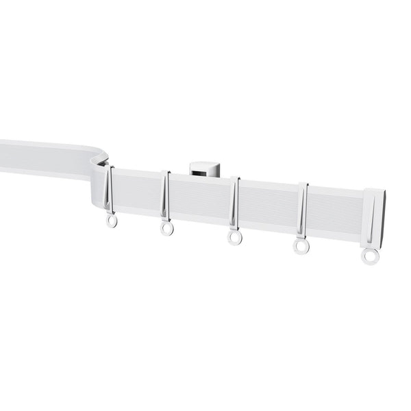Streamline Coiled Bendable Curtain Track White - Ideal