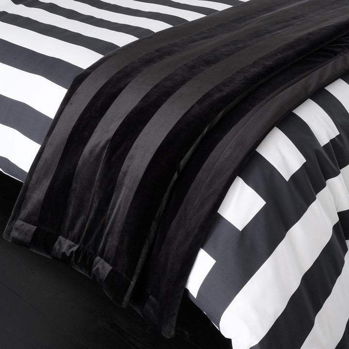 Style Sisters Velvet Stripe Bedspread - Ideal