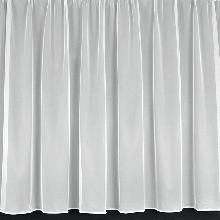 Sue Plain White Net Curtain - Ideal