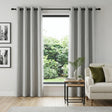 Supersoft Thermal Dim Out Lined Eyelet Curtains - Grey