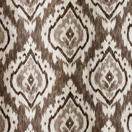 Pineapple Elephant Suri Geo 46x54 Inch Lined Eyelet Curtains Two Panels Natural