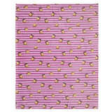 Fusion Summer Fruits Pink Lemon and Stripe Recycled Polyester Throw 2