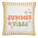 Fusion Summer Vibes Embroidered Cotton Filled Cushion 3