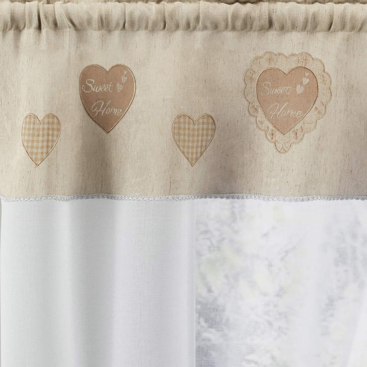 Sweetheart Embroidered Window Set - Ideal