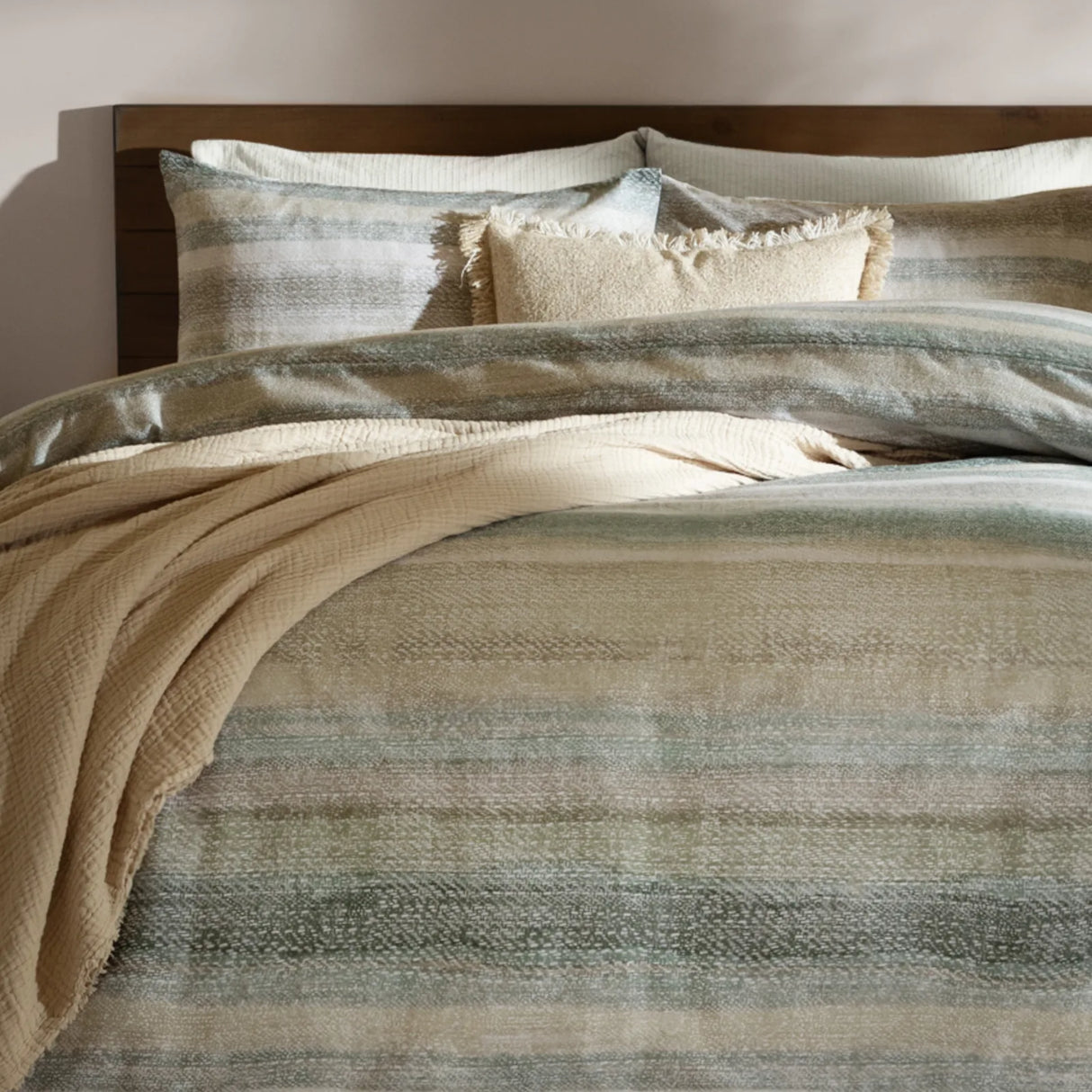 Swift Brushed Cotton Duvet Cover Set Eucalyptus - image 5
