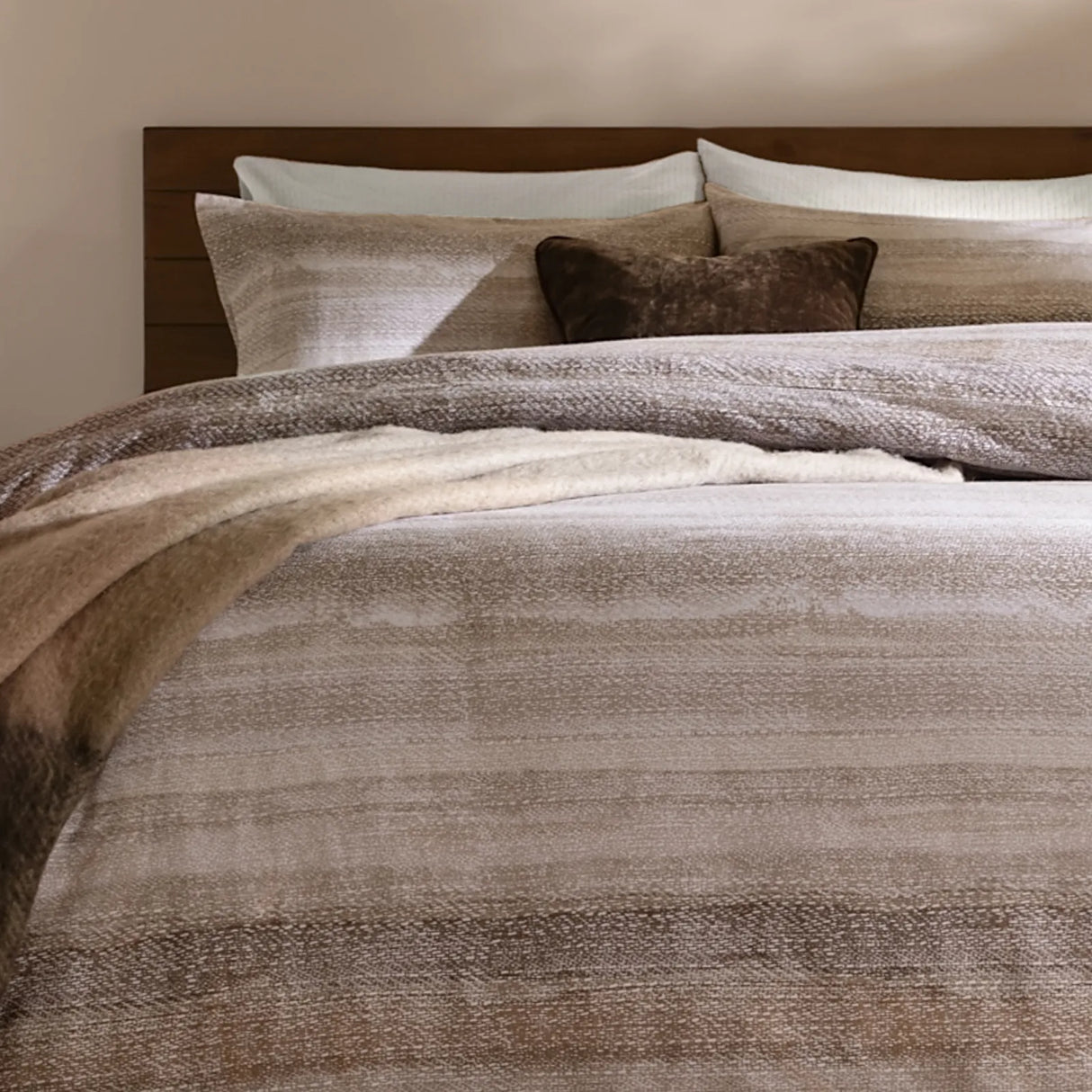 Swift Brushed Cotton Duvet Cover Set Natural - image 5