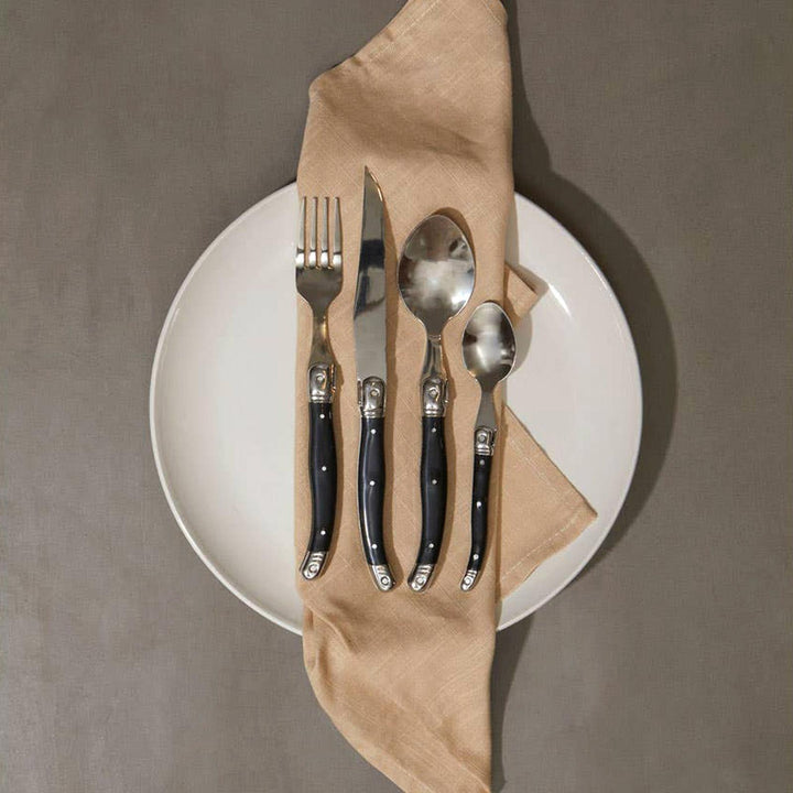 Swiss 16 Piece Black Cutlery Set - Ideal