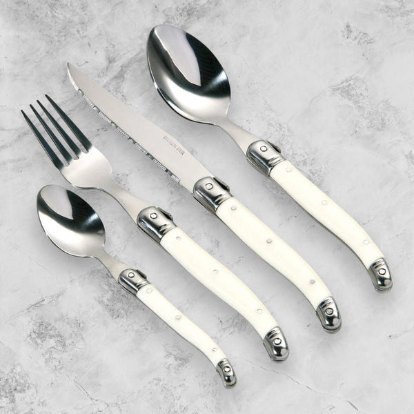 Swiss 16 Piece Cream Cutlery Set - Ideal