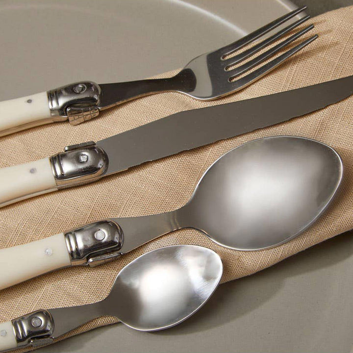 Swiss 16 Piece Cream Cutlery Set - Ideal