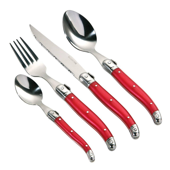 Swiss 16 Piece Red Cutlery Set - Ideal