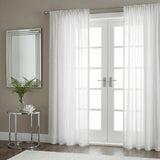 Tahiti Linen Slot Top Voile Curtain Panel 2