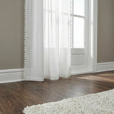 Tahiti Linen Slot Top Voile Curtain Panel 4