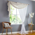 Double Display Sheer Voile Curtain Panel - Taupe