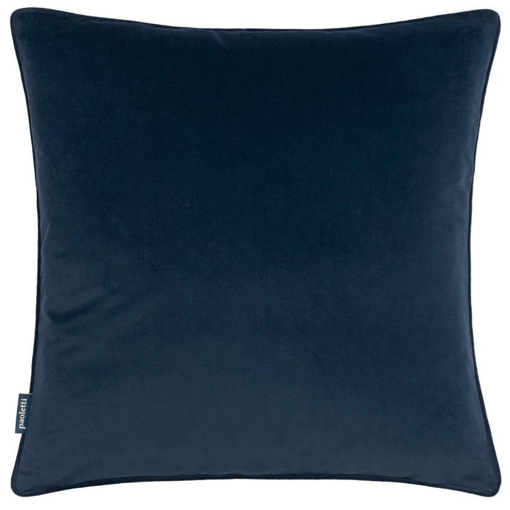 Tayanna Navy Metallic Velvet Cushion Cover 20" x 20" - Ideal