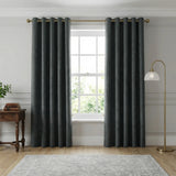 Temple Velvet Blackout Eyelet Ring Top Curtains 1