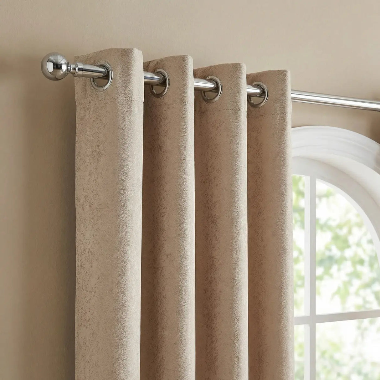 Temple Velvet Blackout Eyelet Ring Top Curtains 6