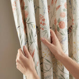 Caraway Floral Pencil Pleat Ready Made Curtains 9