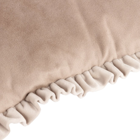 Tilly Velvet Oyster + Lace Cushion Cover 30cm x 50cm - additional product view 3