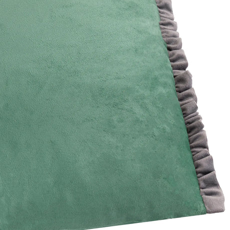 Tilly Velvet Sage + Grey Cushion Cover 30cm x 50cm - additional product view 3