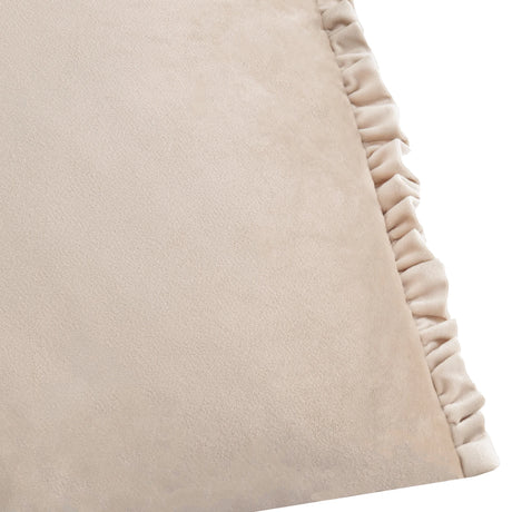 Tilly Velvet Oyster + Lace Cushion Cover or Filled Cushion - additional product view 4