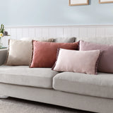Tilly Velvet Pink / Heather Cushion Cover or Filled Cushion - additional product view 5