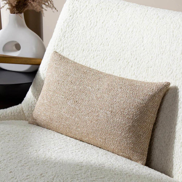 Tiona Toffee + Nougat Cushion Cover 12" x 20" - Ideal