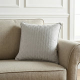 Tokyo Embossed Geometric Cushion Cover 17x17" 43x43cm 4