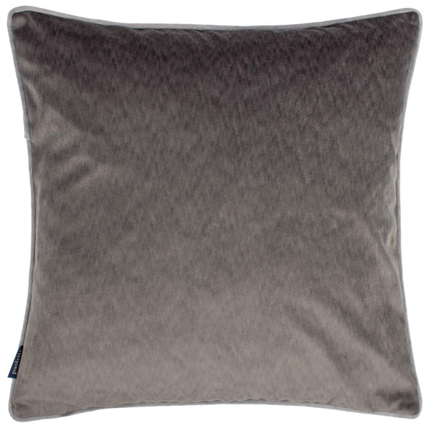 Torto Charcoal & Silver Velvet Cushion Cover 20" x 20" - Ideal