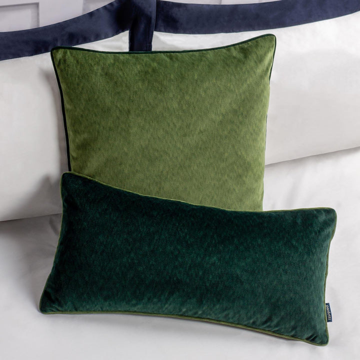 Torto Moss & Emerald Velvet Cushion Cover 20" x 20" - Ideal