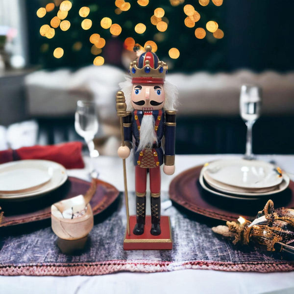 Traditional Christmas Nutcracker with Sceptre - Ideal