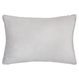 Tresse Velvet Glacier Grey Cushion Cover or Filled Cushion 40cm x 60cm - additional product view 2