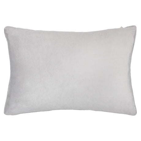 Tresse Velvet Glacier Grey Cushion Cover or Filled Cushion 40cm x 60cm - additional product view 2