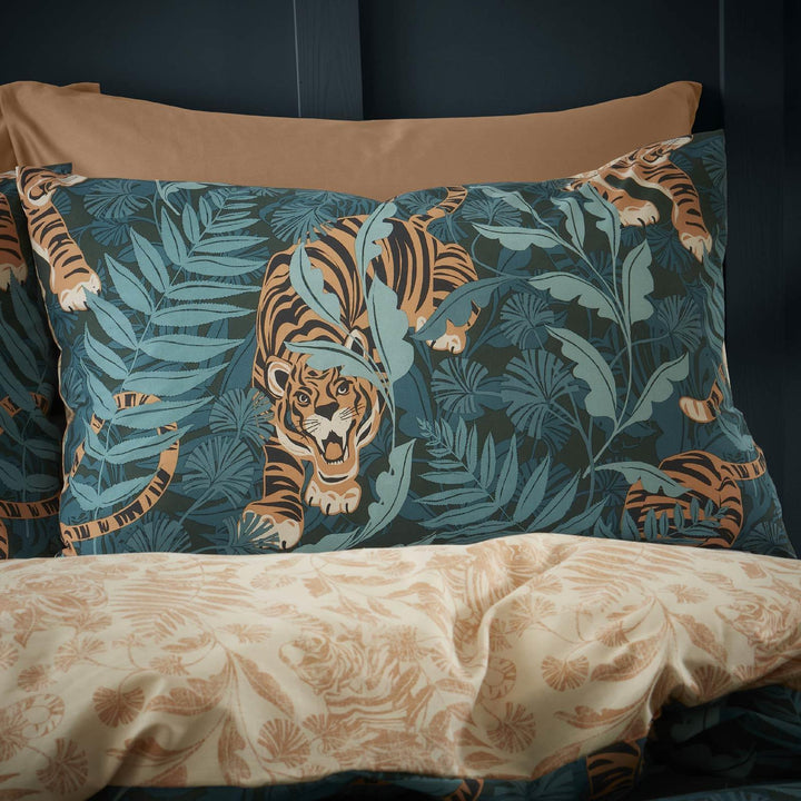 Tropic Tiger Leaf Duvet Cover Set - Ideal