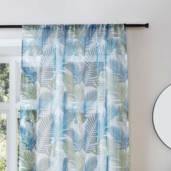 Tropical Voile Curtain Panel - Ideal