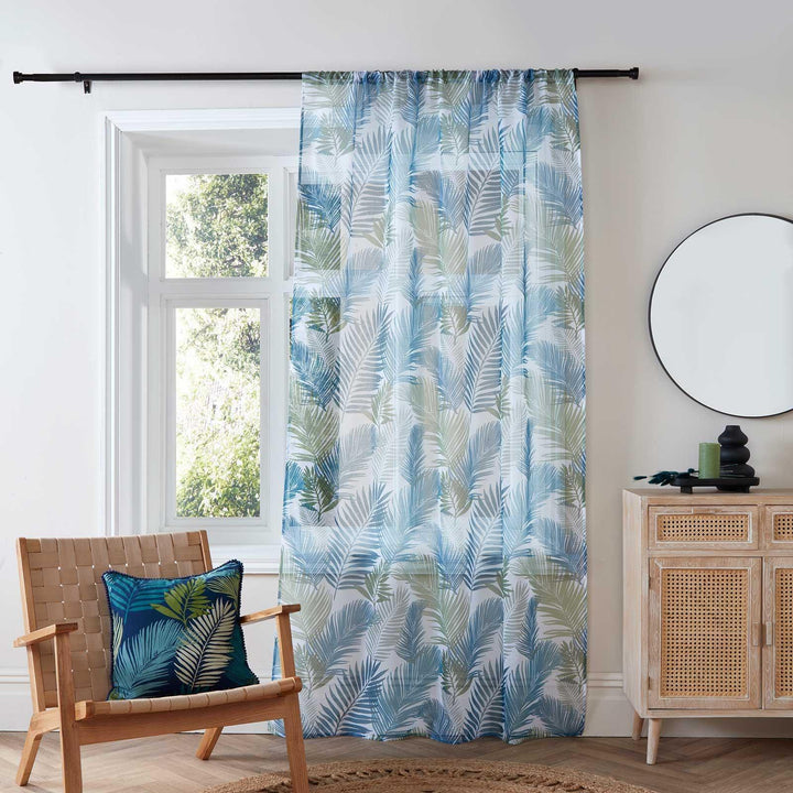Tropical Voile Curtain Panel - Ideal