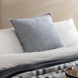 Truro Stripe 100% Cotton Cushion Cover Skyline 45 x 45cm - image 1